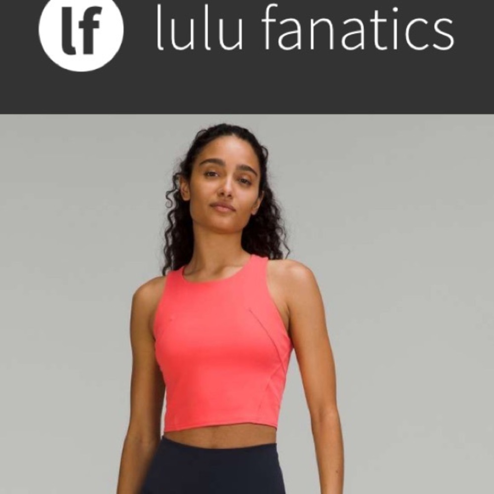 Lululemon Invigorate Training Tank Top Sz 2 Pale Raspberry Pink Sports Bra 211